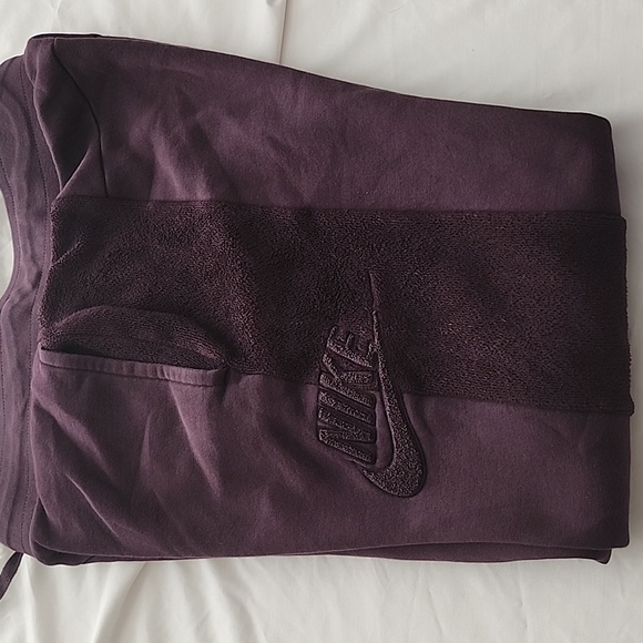 Nike Joggers Sweatpants Dark Plum with Fleece Panel Women's Size Medium - Picture 11 of 11